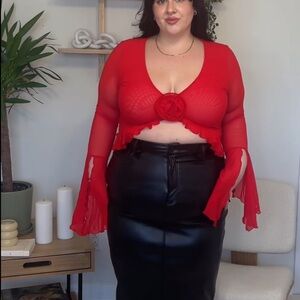 Red Crop Top Revolve